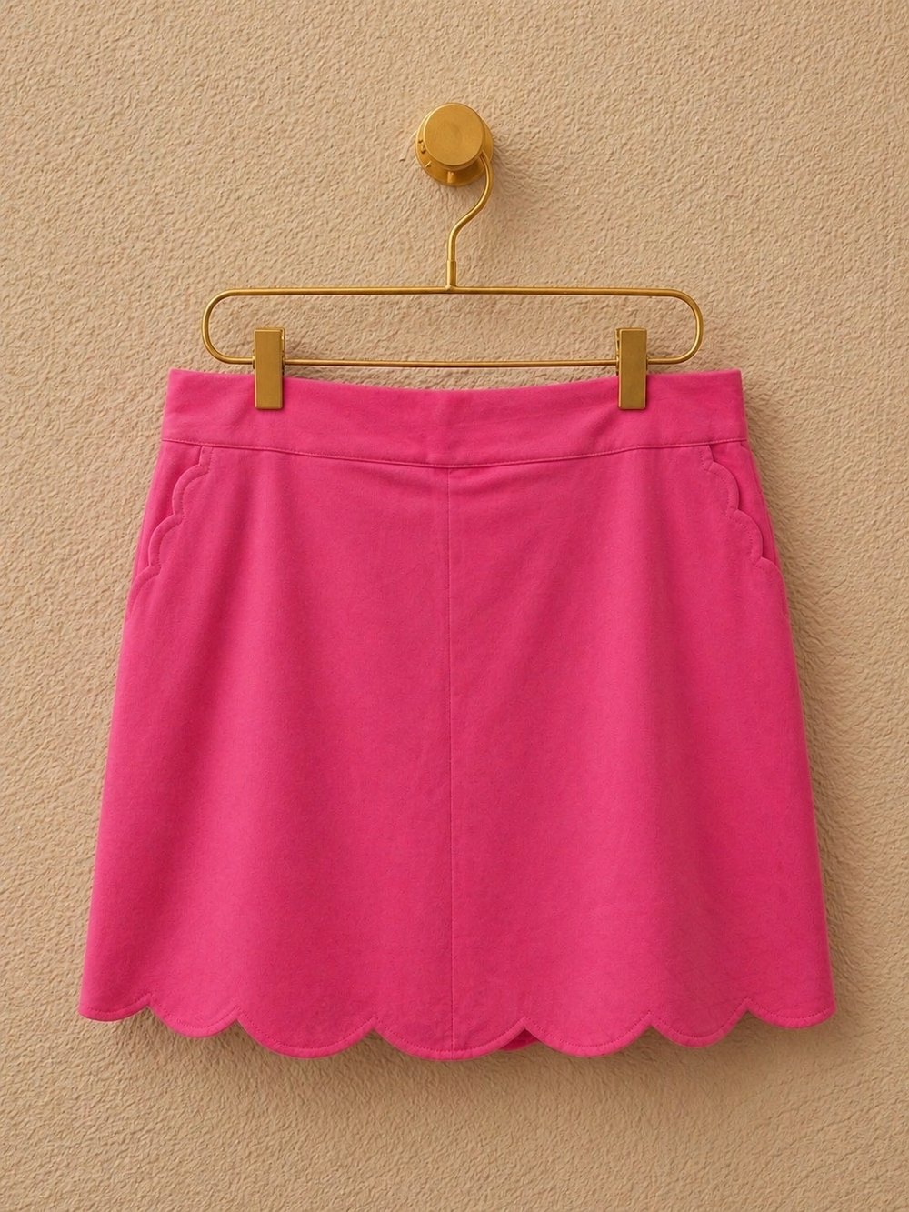 Vineyard Vines Hot Pink Scalloped Hem Skirt – Preppy Mini Skirt